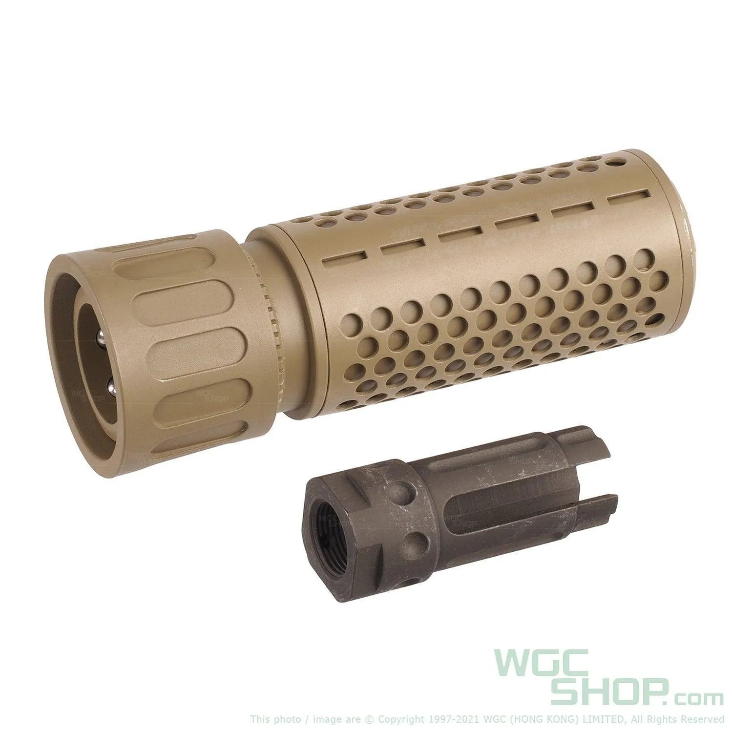5KU 14mm CCW KAC Style CQB QD Flash Hider And Barrel Extension ( 5KU-204 )-5KU-204-T-WGC Shop