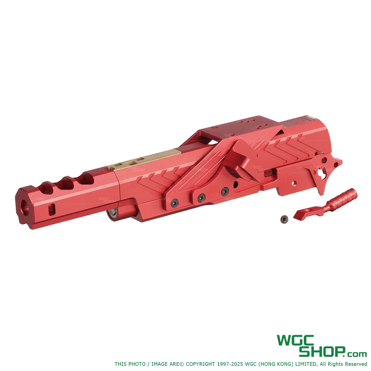 Red with gold aluminum IMM style conversion kit for MARUI Hi-Capa airsoft