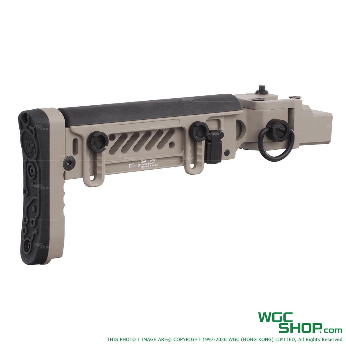 5KU PT - 5 Folding Stock for GHK AKM V3 GBB ( 5KU - GB - 172 ) Tan 5KU-GB-172-T - WGC Shop