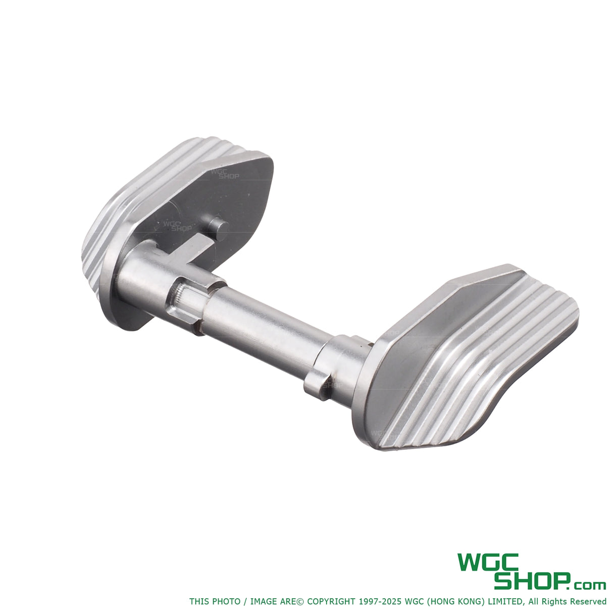 Silver color of Stainless Extra Wide Ambi-Thumb Safety