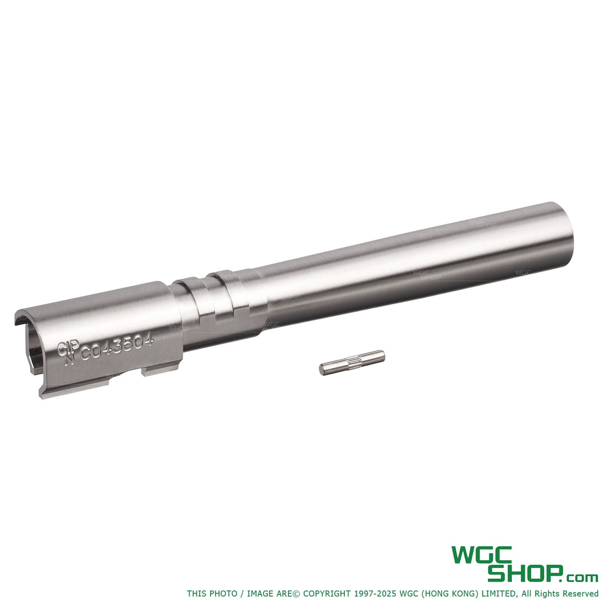 Silver color of 5KU Stainless Steel Outer Barrel for KJ WORKS CZ SHADOW2 GBB ( GBSD2032 )