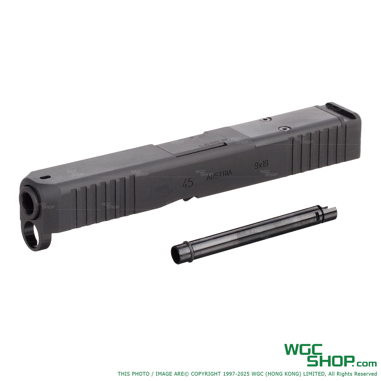 BFA Steel Slide & Outer Barrel for GHK G45 Gen5 MOS GBB Airsoft Left Side