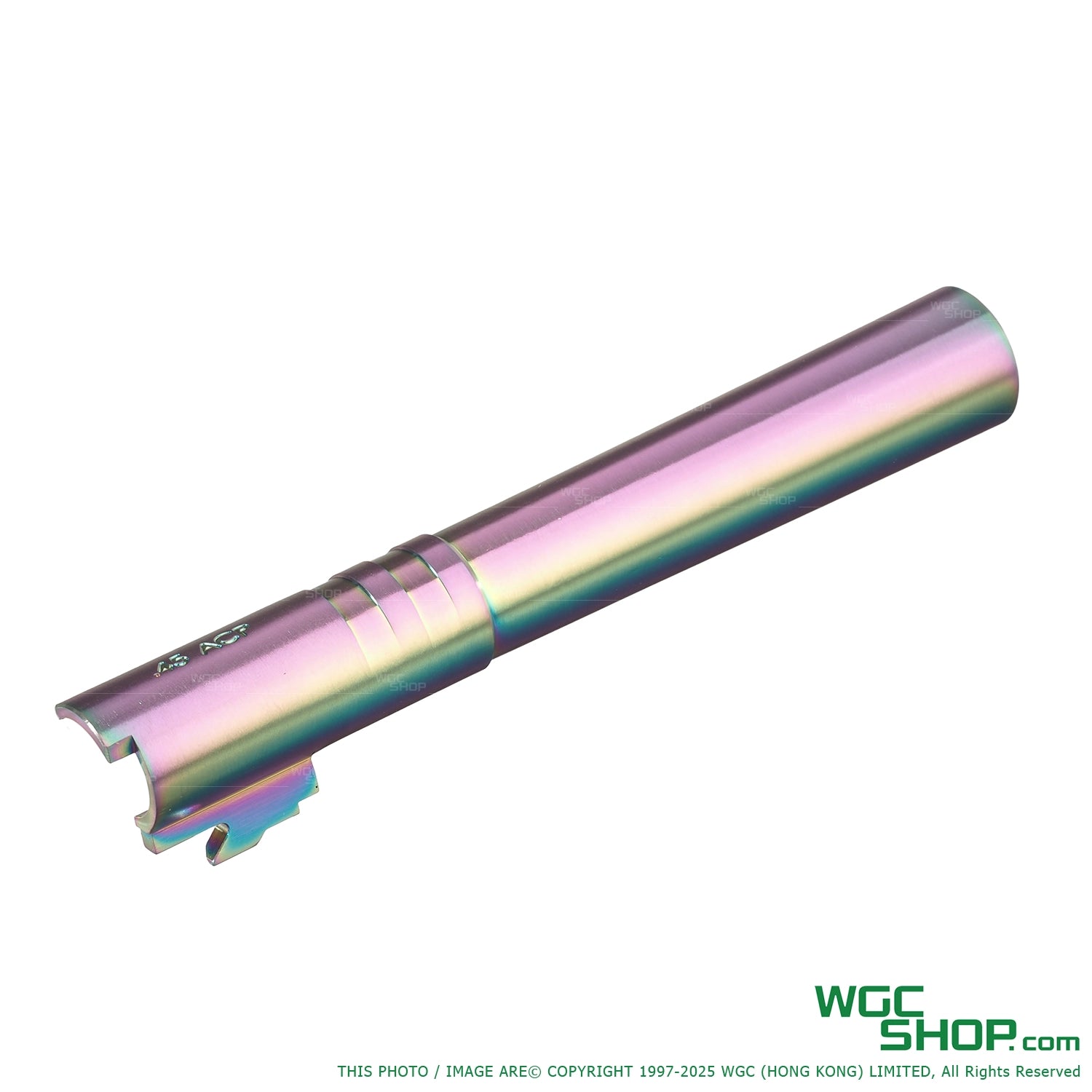 COWCOW OB1 5.1 Stainless Steel Threaded Outer Barrel for MARUI Hi-Capa 5.1 GBB ( .45 Marking )-CCT-TMHC-174