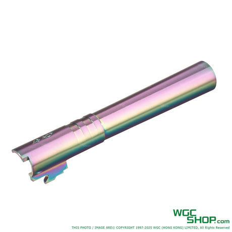 COWCOW OB1 5.1 Stainless Steel Threaded Outer Barrel for MARUI Hi-Capa 5.1 GBB ( .45 Marking )-CCT-TMHC-174