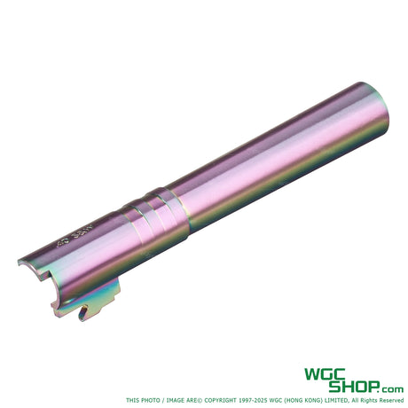 COWCOW OB1 5.1 Stainless Steel Threaded Outer Barrel for MARUI Hi-Capa 5.1 GBB ( .40 Marking )-CCT-TMHC-175