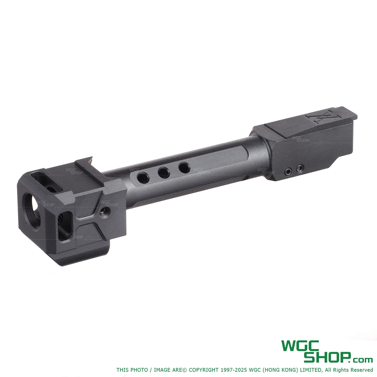 GUNDAY TP Style Aluminum Outer Barrel w/ HAED Style Compensator Type C for VFC G19 Gen5, G45, G19X, SRC G19 Gen5 MOS, GHK G45 GBB Airsoft