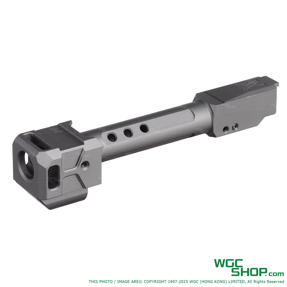 GUNDAY TP Style Aluminum Outer Barrel w/ HAED Style Compensator Type C for VFC G19 Gen5, G45, G19X, SRC G19 Gen5 MOS, GHK G45 GBB Airsoft
