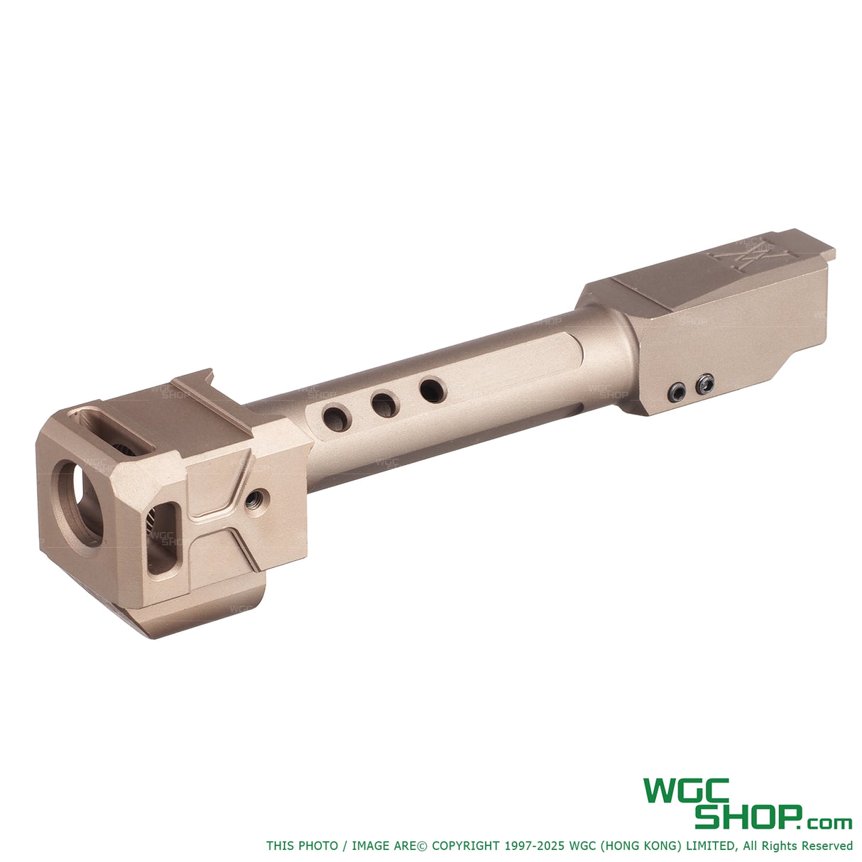 GUNDAY TP Style Aluminum Outer Barrel w/ HAED Style Compensator Type C for VFC G19 Gen5, G45, G19X, SRC G19 Gen5 MOS, GHK G45 GBB Airsoft