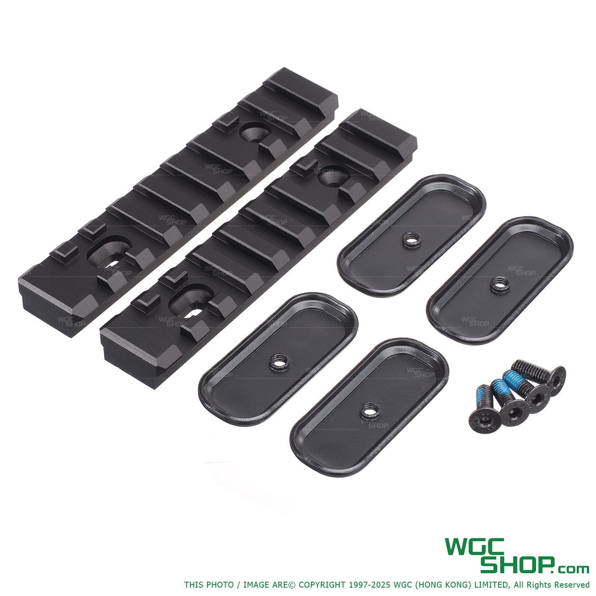 HEPHAESTUS CNC Aluminum Rail Sections (9 slots / 2 pcs) for VFC PPSh-41 GBB