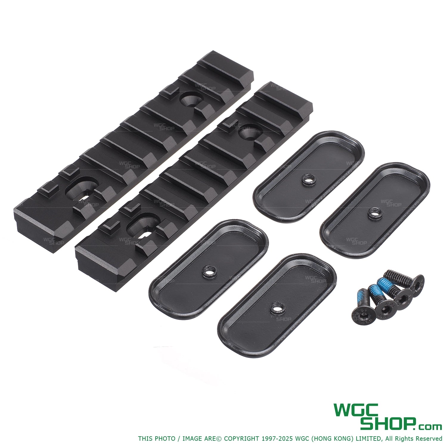 HEPHAESTUS CNC Aluminum Rail Sections (9 slots / 2 pcs) for VFC PPSh-41 GBB
