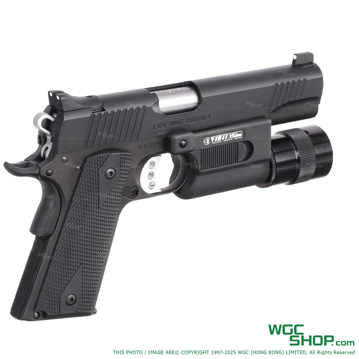 Taiwan LAPD Swat Custom II w/ V1911 Flashlight GBB Airsoft-