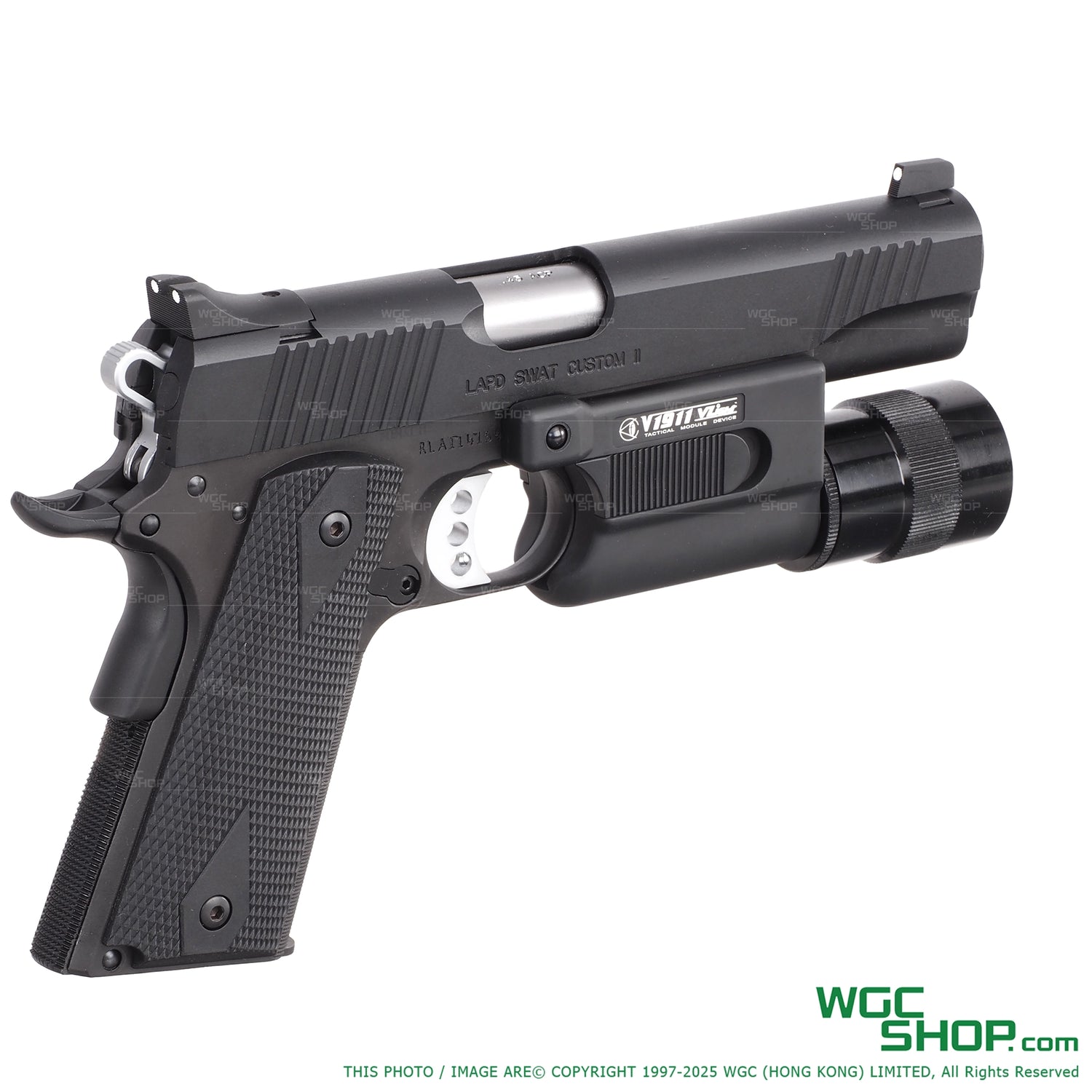 Taiwan LAPD Swat Custom II w/ V1911 Flashlight GBB Airsoft-