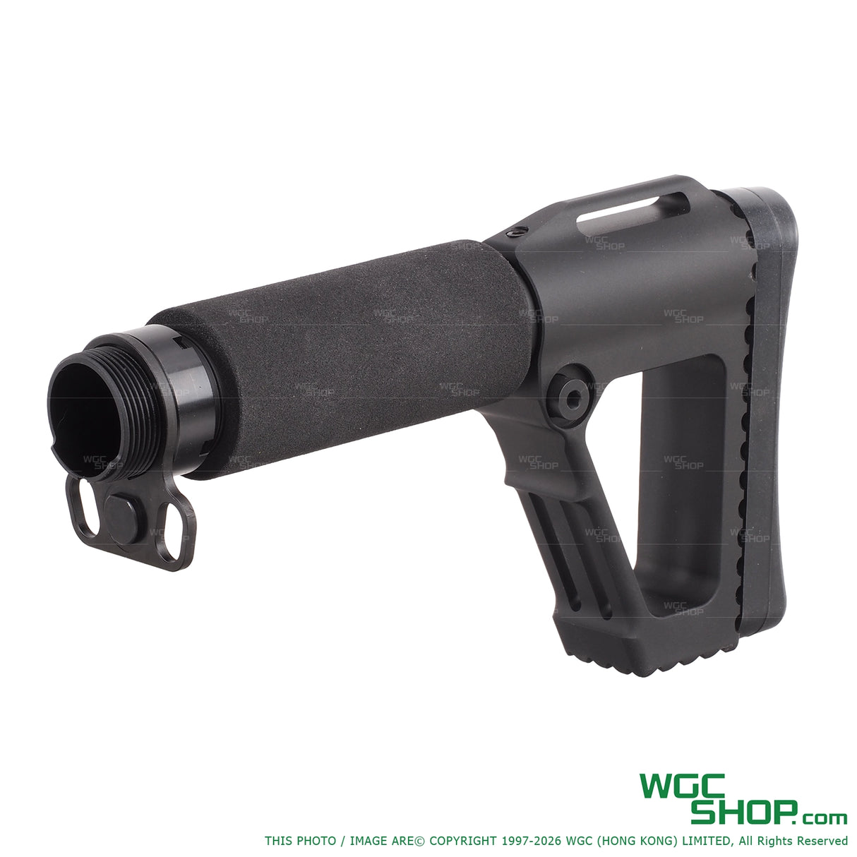Left view of Airsoft Artisan ACE Style Stock with Buffer Tube for VFC / Tokyo Marui M4 GBB