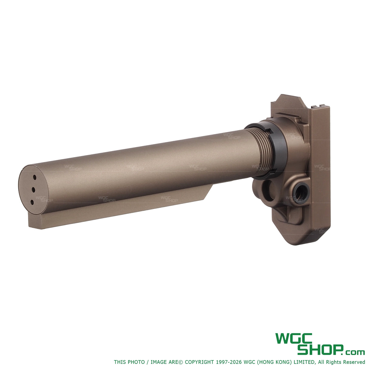 Left view of AIRSOFT ARTISAN M4 Stock Adapter for GUNS MODIFY SCAR L GBB Airsoft - Dark Earth