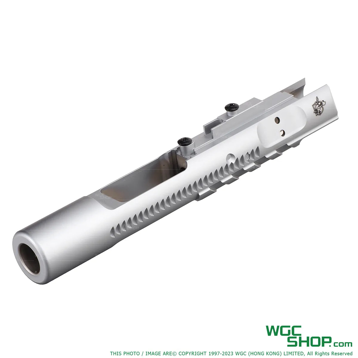 Right view of ANGRY GUN KAC Steel Chrome Sand Cutter Bolt Carrier for MARUI MWS M4 GBB Airsoft