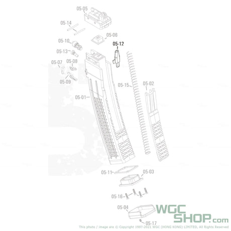 APFG Original Parts - MPX GBB Magazine Follower ( 05-12 ) - WGC Shop