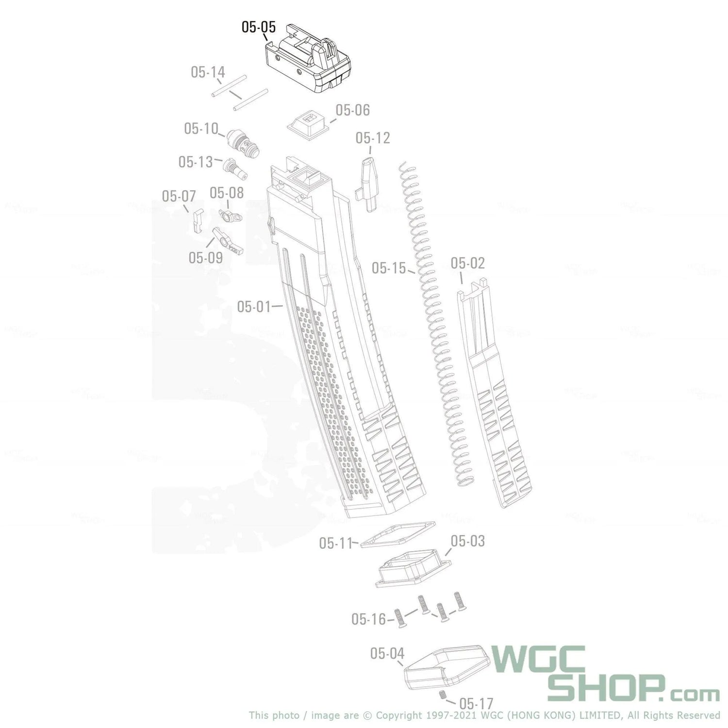 APFG Original Parts - MPX GBB Magazine Lip ( 05-05 ) - WGC Shop