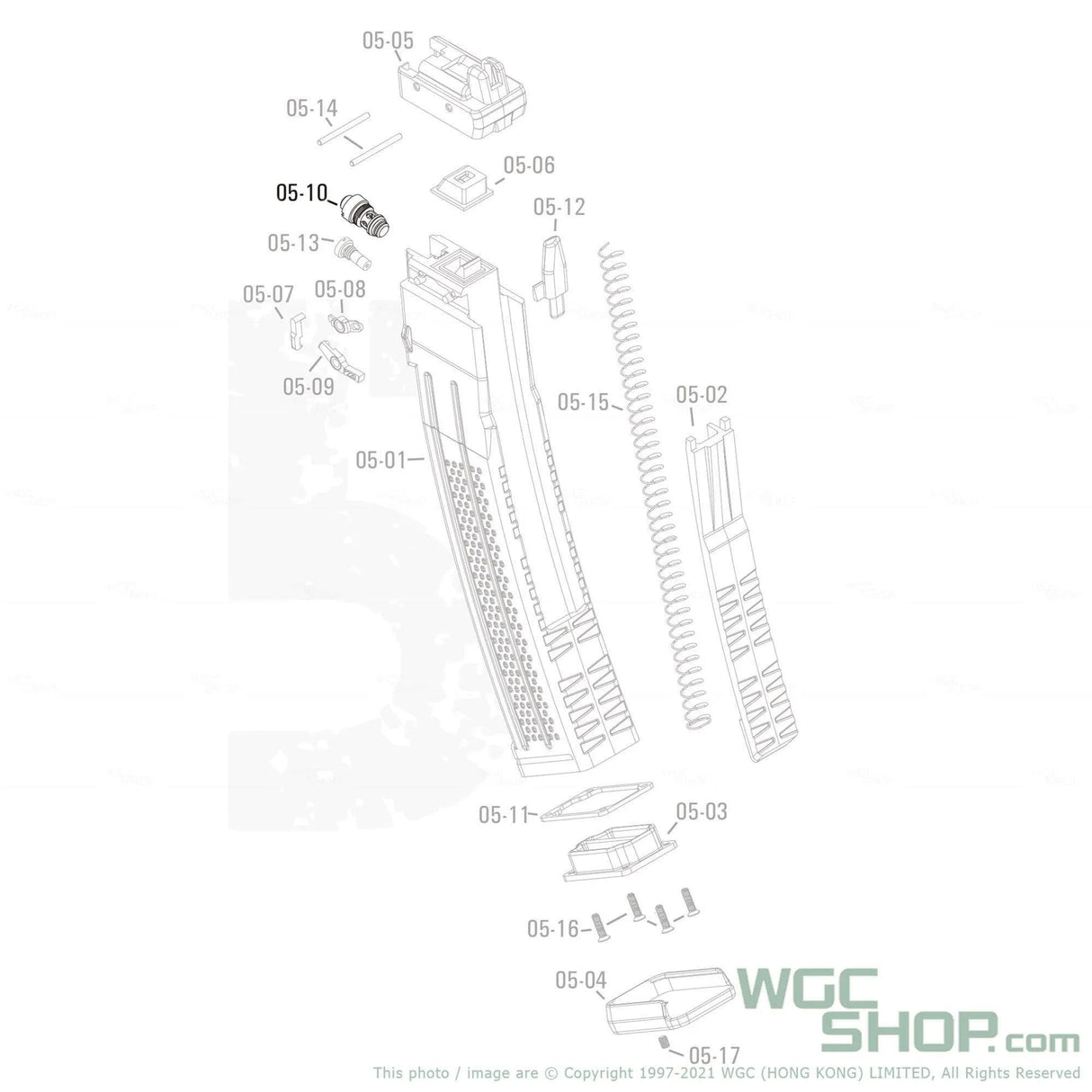 APFG Original Parts - MPX GBB Magazine Valve ( 05-10 ) - WGC Shop