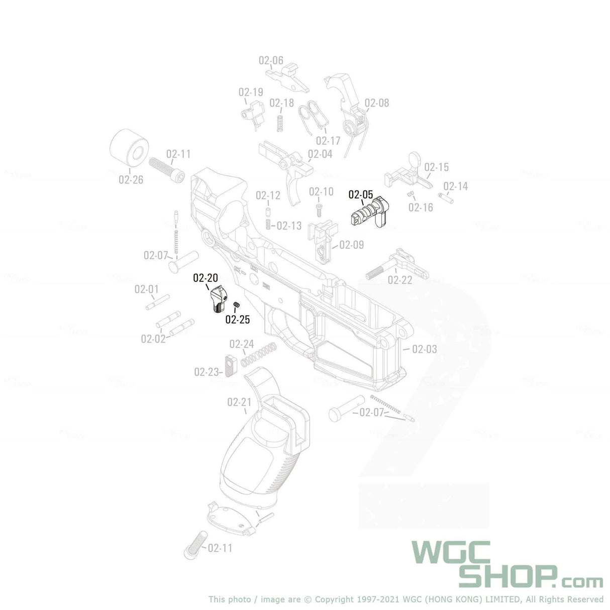 APFG Original Parts - Rattler GBB Safety Selector ( 02-05 / 02-20 / 02-25 ) - WGC Shop