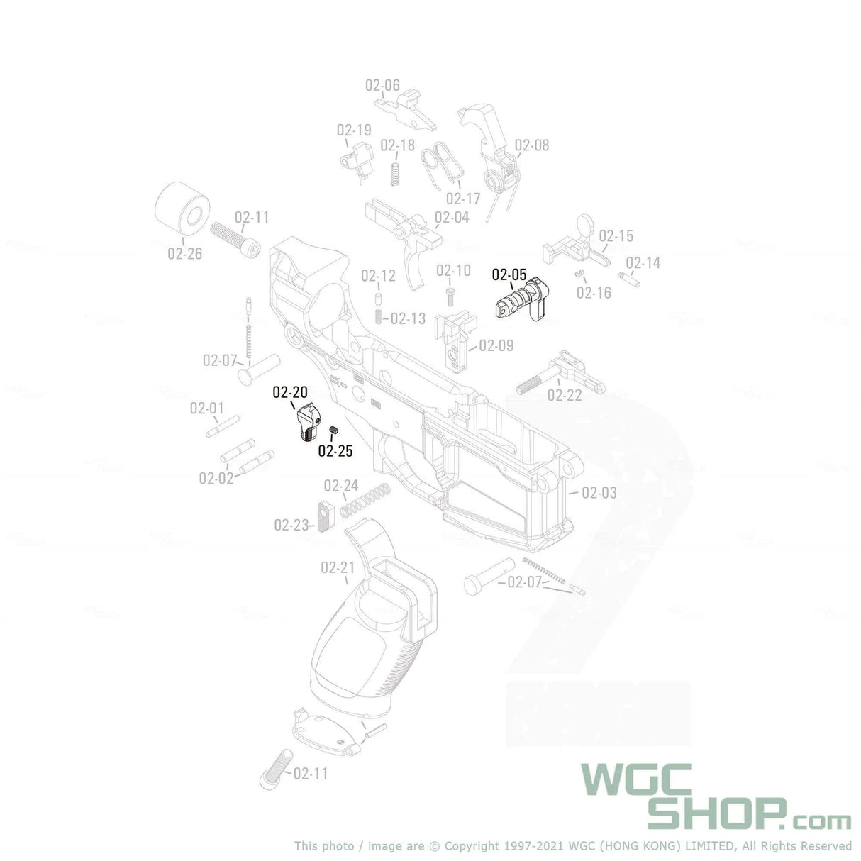 APFG Original Parts - Rattler GBB Safety Selector ( 02-05 / 02-20 / 02-25 ) - WGC Shop