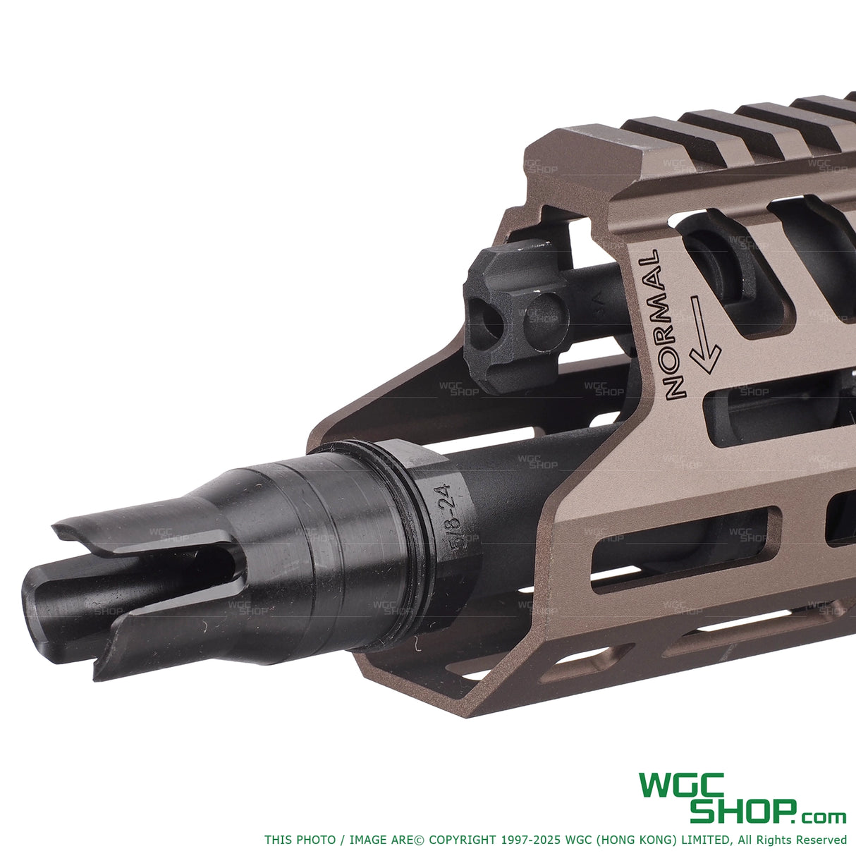 Close-up flash hider of APFG XM7 GBB Airsoft - WGC Shop