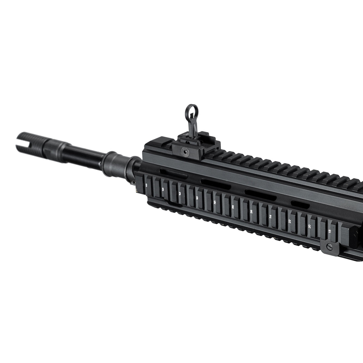 Handguard close-up of ARCTURUS HK416F-S AEG FE Black - WGC Shop