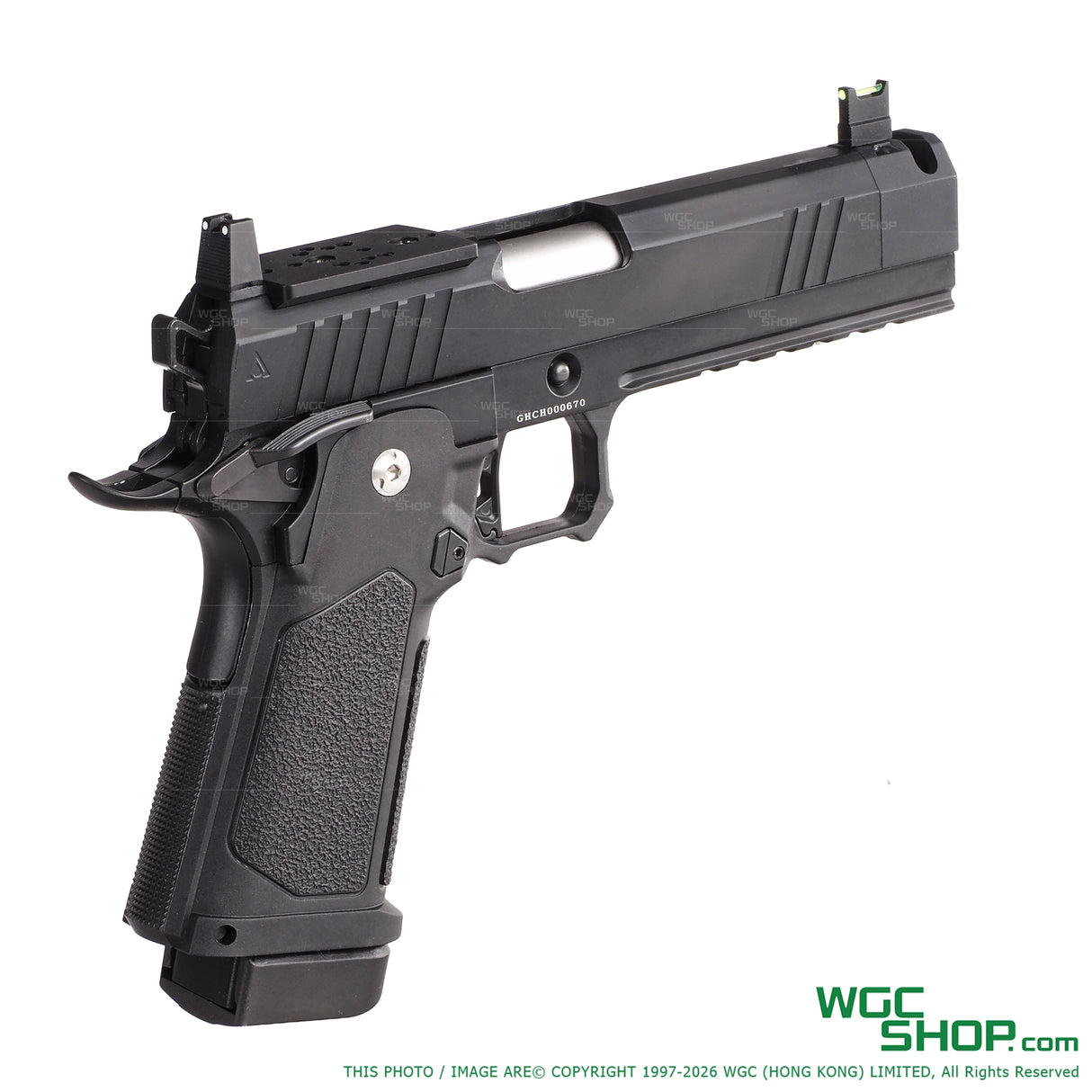 ARCTURUS Tempest 4.3" Hi - Capa GBB Airsoft DG™ Duty Grade Edition w/ Optics Ready Slide & Compensator Black+Tan AT-GHC-T4C-OR-BT - WGC Shop