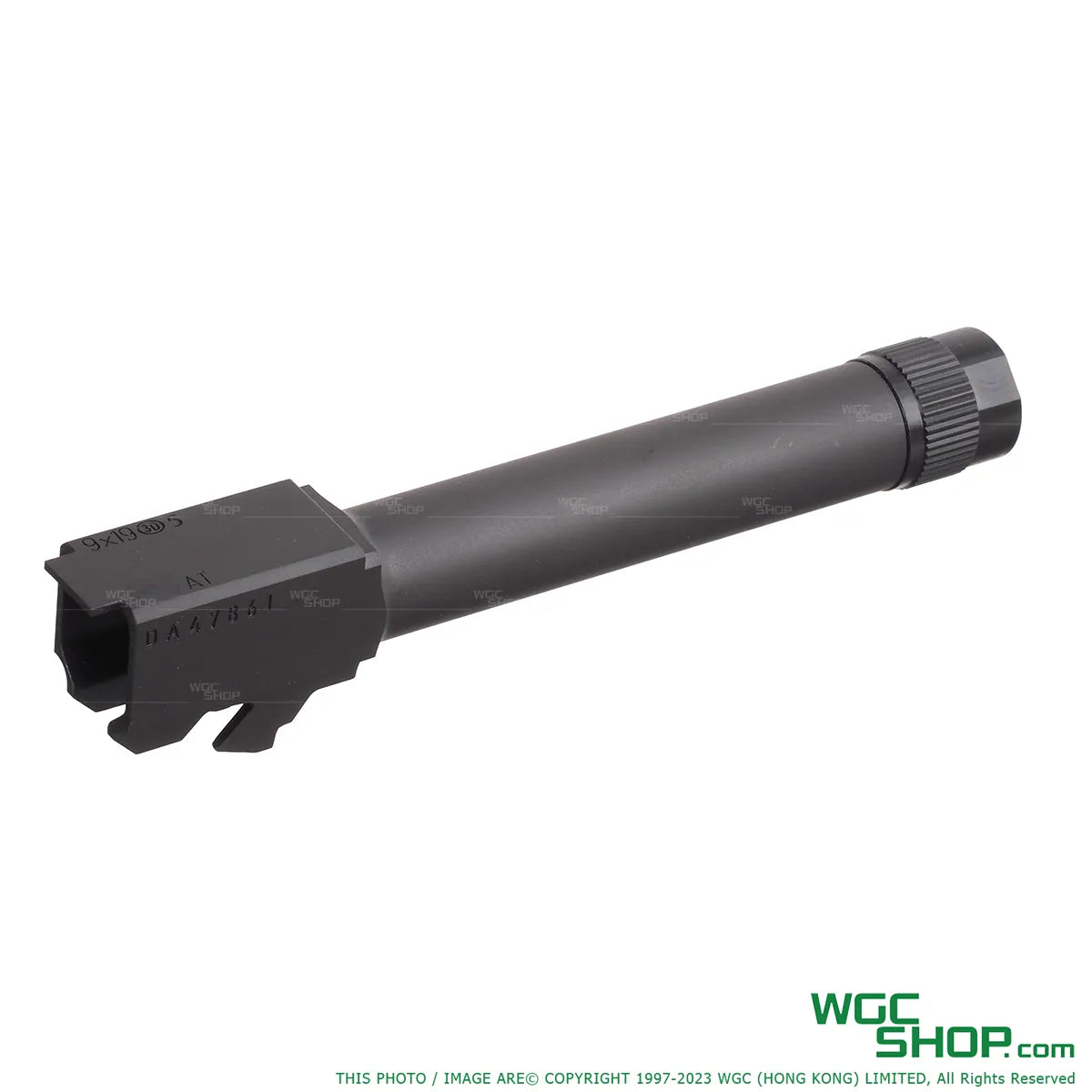 Right view of BOMBER CNC Steel Threaded Barrel -14mm for GHK Glock G45 GBB Airsoft