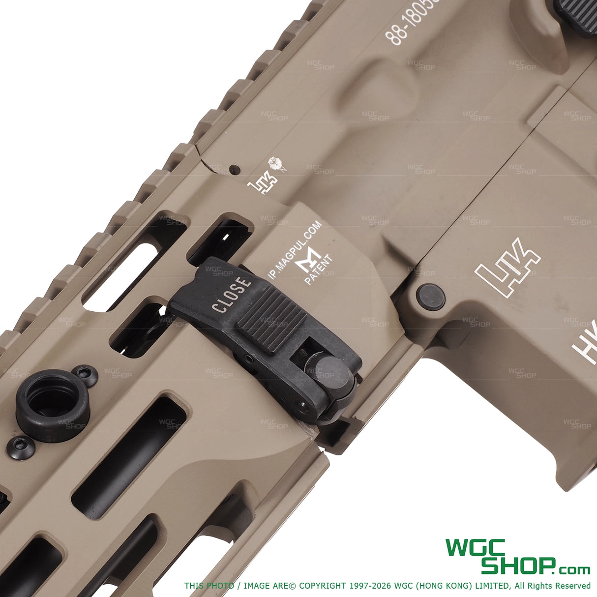GHK HK416A5 GBB Airsoft ( Tan / Deluxe Version ) - UMAREX Licensed GHK-HK416-TAN-DX - WGC Shop