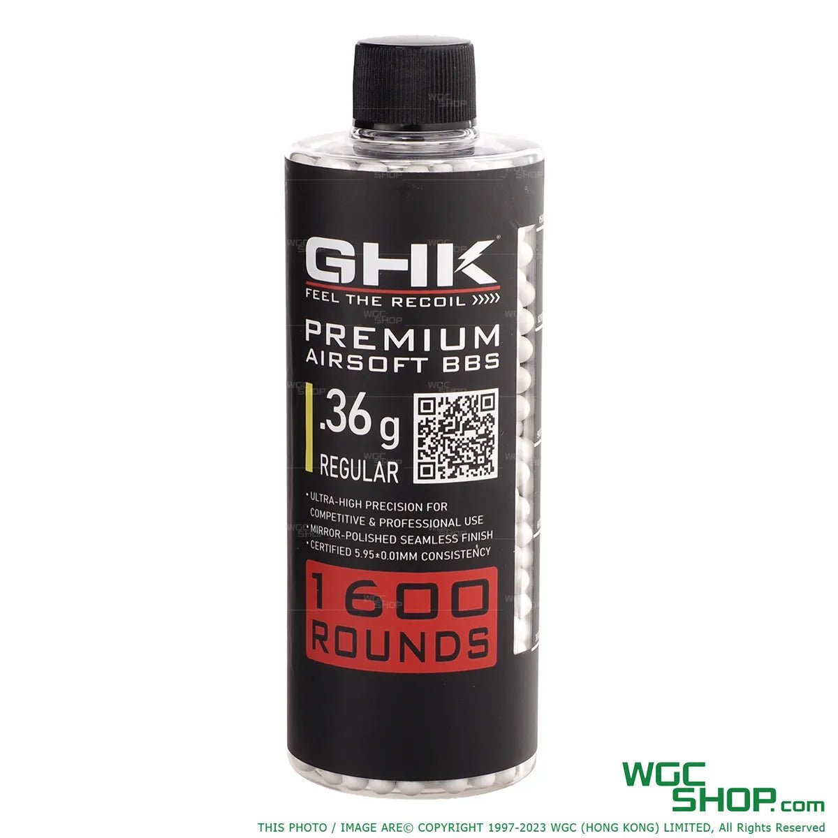 GHK Premium Airsoft BBs 1600 Rounds ( 0.32g-0.43g ) 0.36g