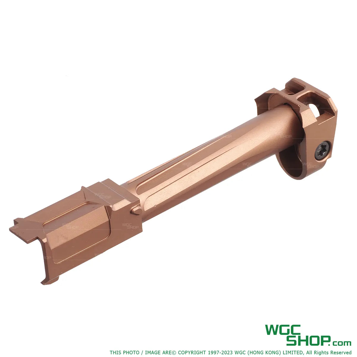 Right view of GUNDAY RA Style Aluminum Outer Barrel w/ Comp for MARUI G17 Gen5 GBB Airsoft