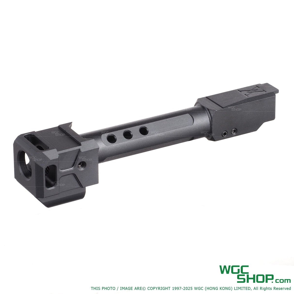 GUNDAY TP Style Aluminum Outer Barrel w/ HAED Style Compensator Type C for VFC G19 Gen5, G45, G19X, SRC G19 Gen5 MOS, GHK G45 GBB Airsoft