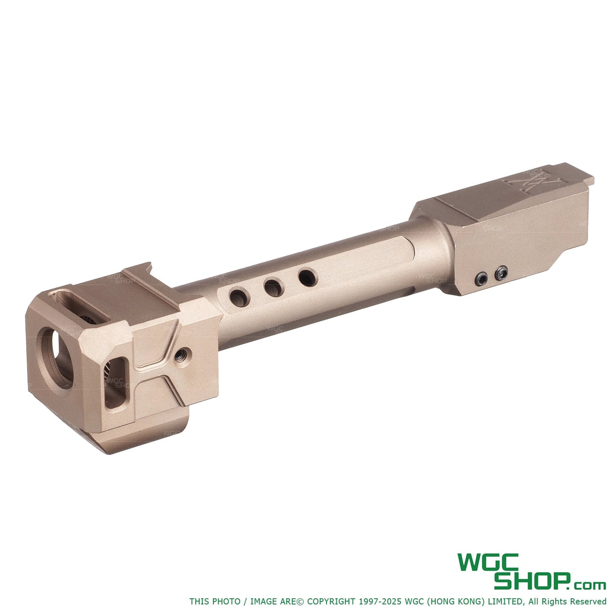 GUNDAY TP Style Aluminum Outer Barrel w/ HAED Style Compensator Type C for VFC G19 Gen5, G45, G19X, SRC G19 Gen5 MOS, GHK G45 GBB Airsoft