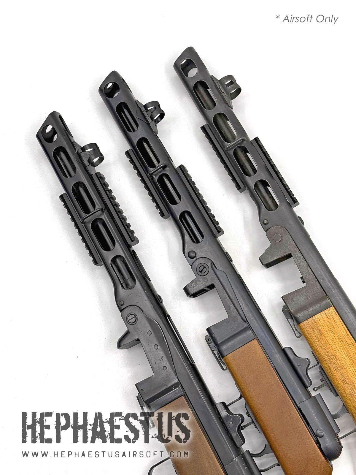 HEPHAESTUS CNC Aluminum Rail Sections (9 slots / 2 pcs) for VFC PPSh-41 GBB