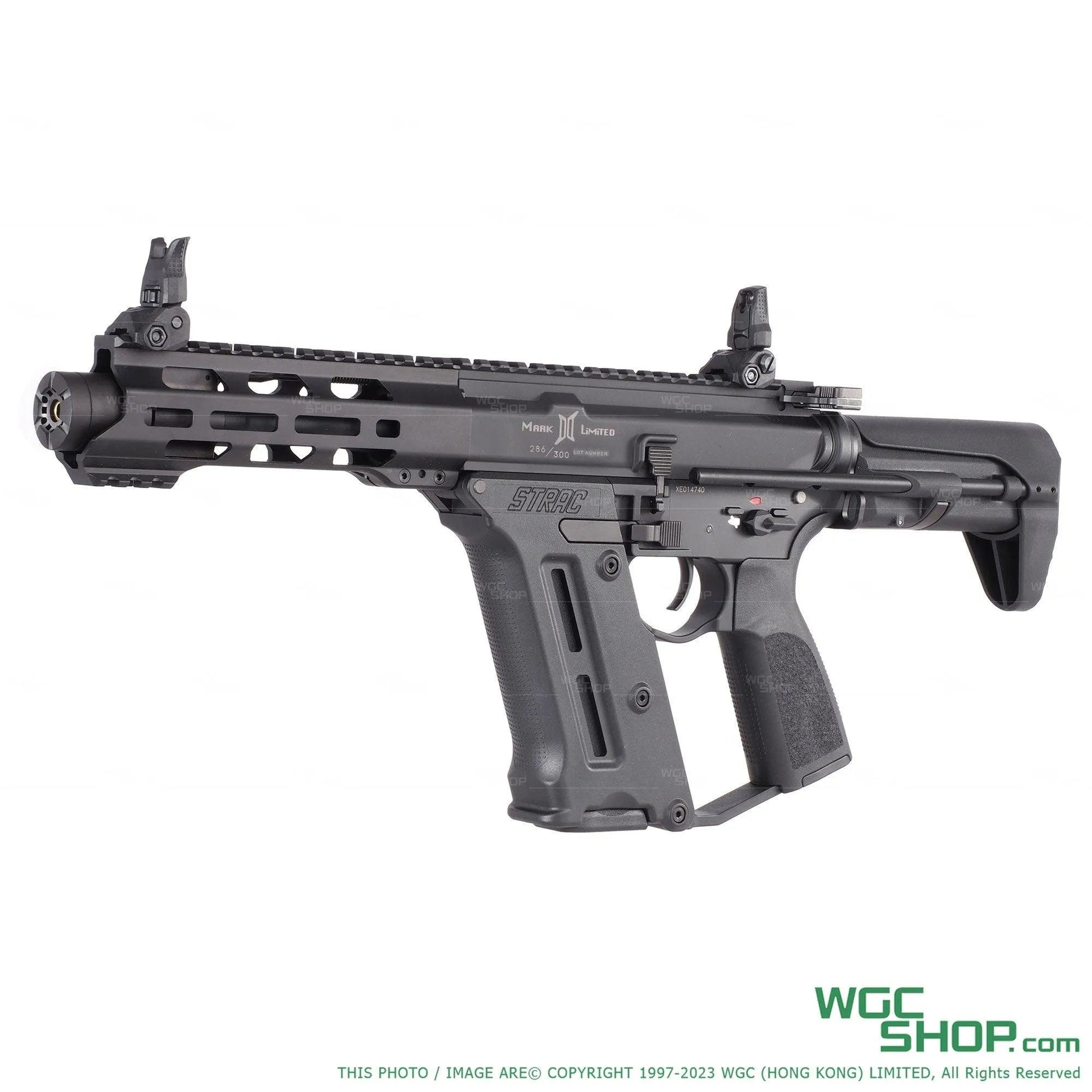 トイガン KSC STRAC TEG KSC STRAC TEG AEG Sub Machine Gun - (Black) | Airsoft Megastore