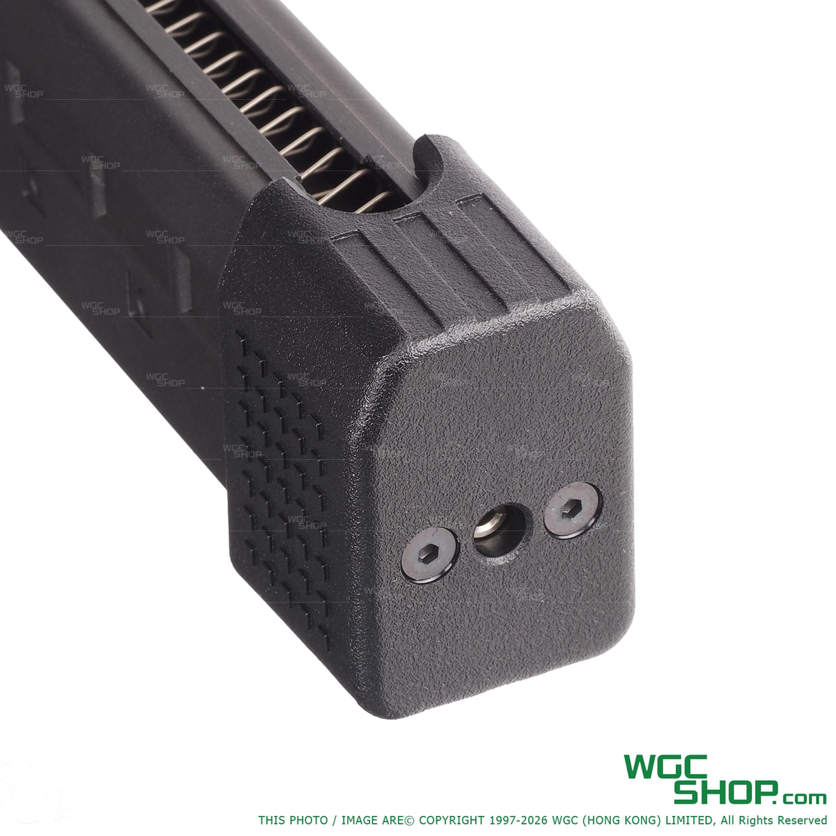 Bottom close-up view of KWA 48Rds TAC-9 Gas Airsoft Magazine - WGC Shop