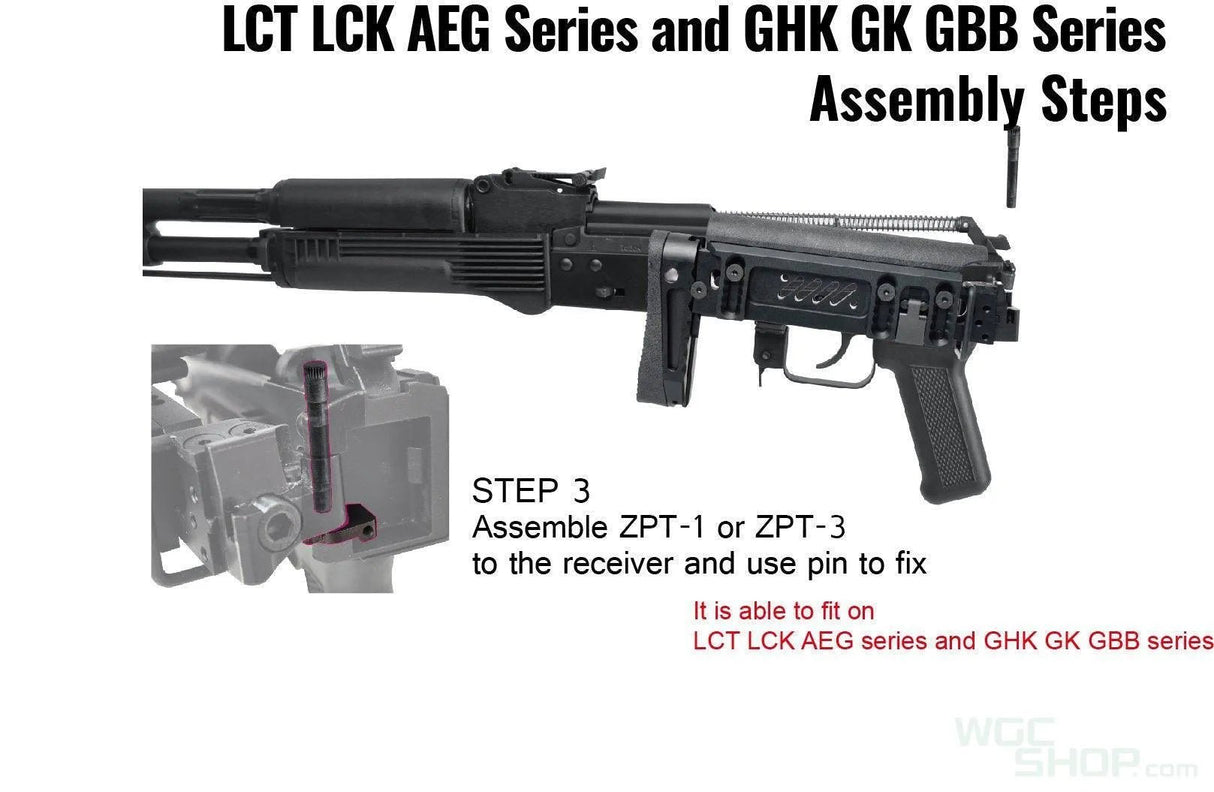 LCT Z Series PT-1 AK Foldable Buttstock Classic ( ZPT-1 ) - WGC Shop