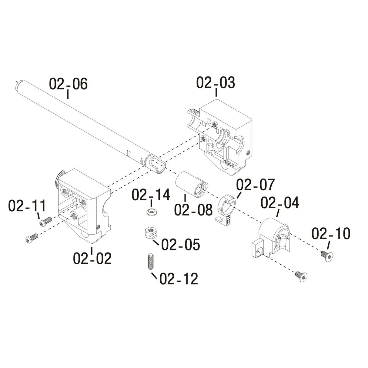 MARUYAMA Original Parts - Hop-Up Chamber Set for SCW-9 GBB Airsoft ( 02-02 + 02-03 + 02-11x2 + 02-14 + 02-05 + 02-12 + 02-07 )-WGC Shop