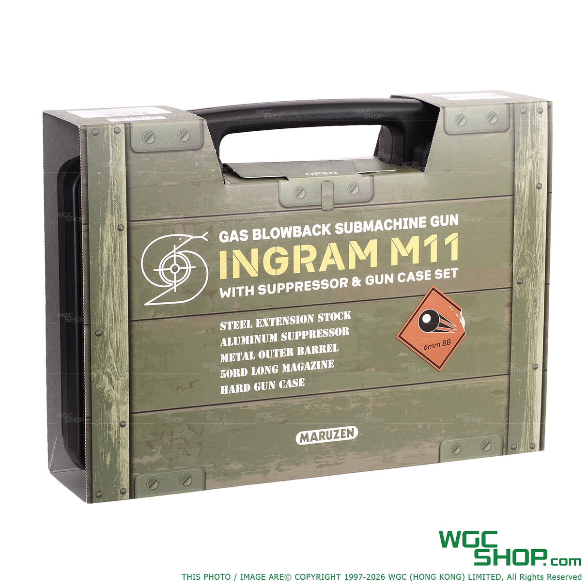 MARUZEN Ingram M11 GBB Airsoft ( Suppressor + Gun Case Set ) MZ-SMG-M11-SET - WGC Shop