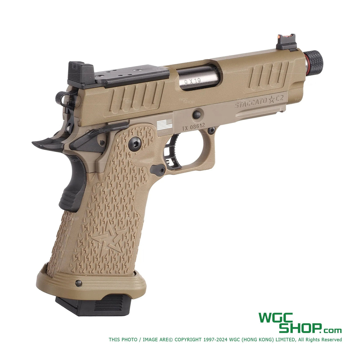 T8 X ARMY PLUS R612-5 STACCATO C2 GBB Airsoft ( Steel Parts Version ) licensed by EMG-WGC Shop