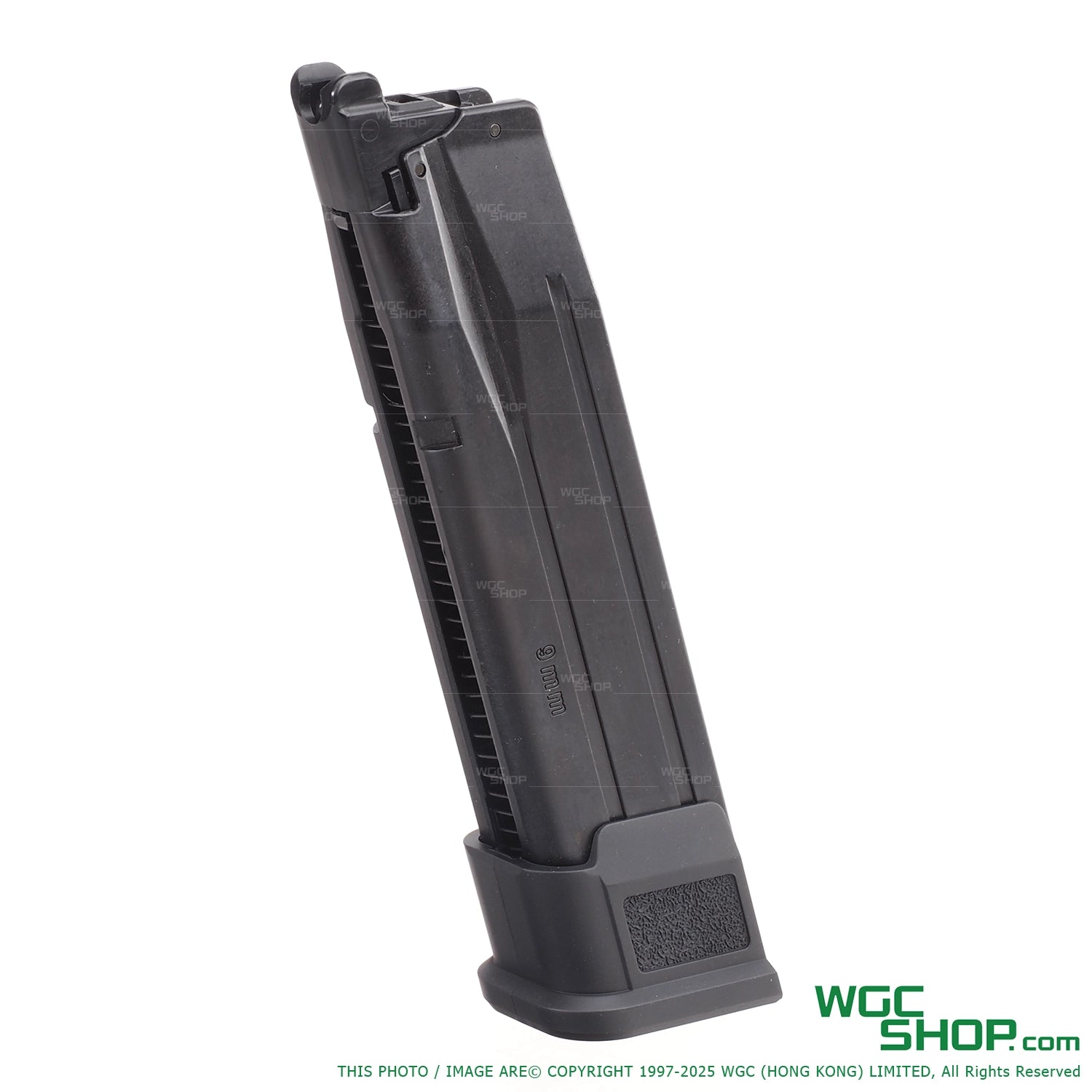 Left view of TOKYO MARUI P320 32 rounds gas airsoft magazine