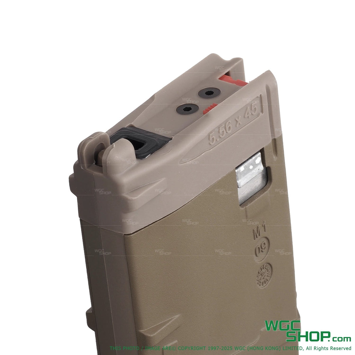 VFC 30Rds VMAG Gas Airsoft Magazine V3 - TAN / Close-up Left