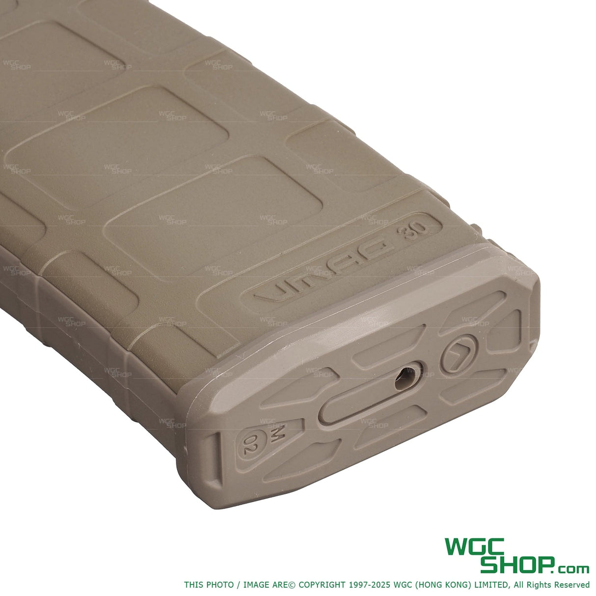 VFC 30Rds VMAG Gas Airsoft Magazine V3 - TAN / Close-Up Bottom