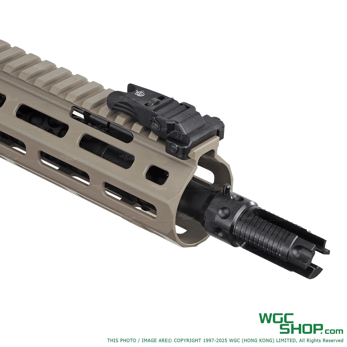 VFC KAC L403A1 / KS-1 GBB Airsoft - EVO / TAN Close-Up View 1