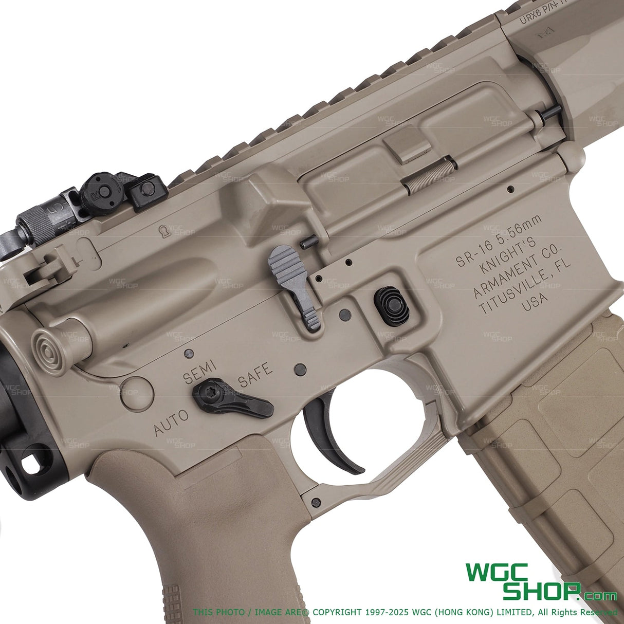 VFC KAC L403A1 / KS-1 GBB Airsoft - EVO / TAN Close-Up View 3