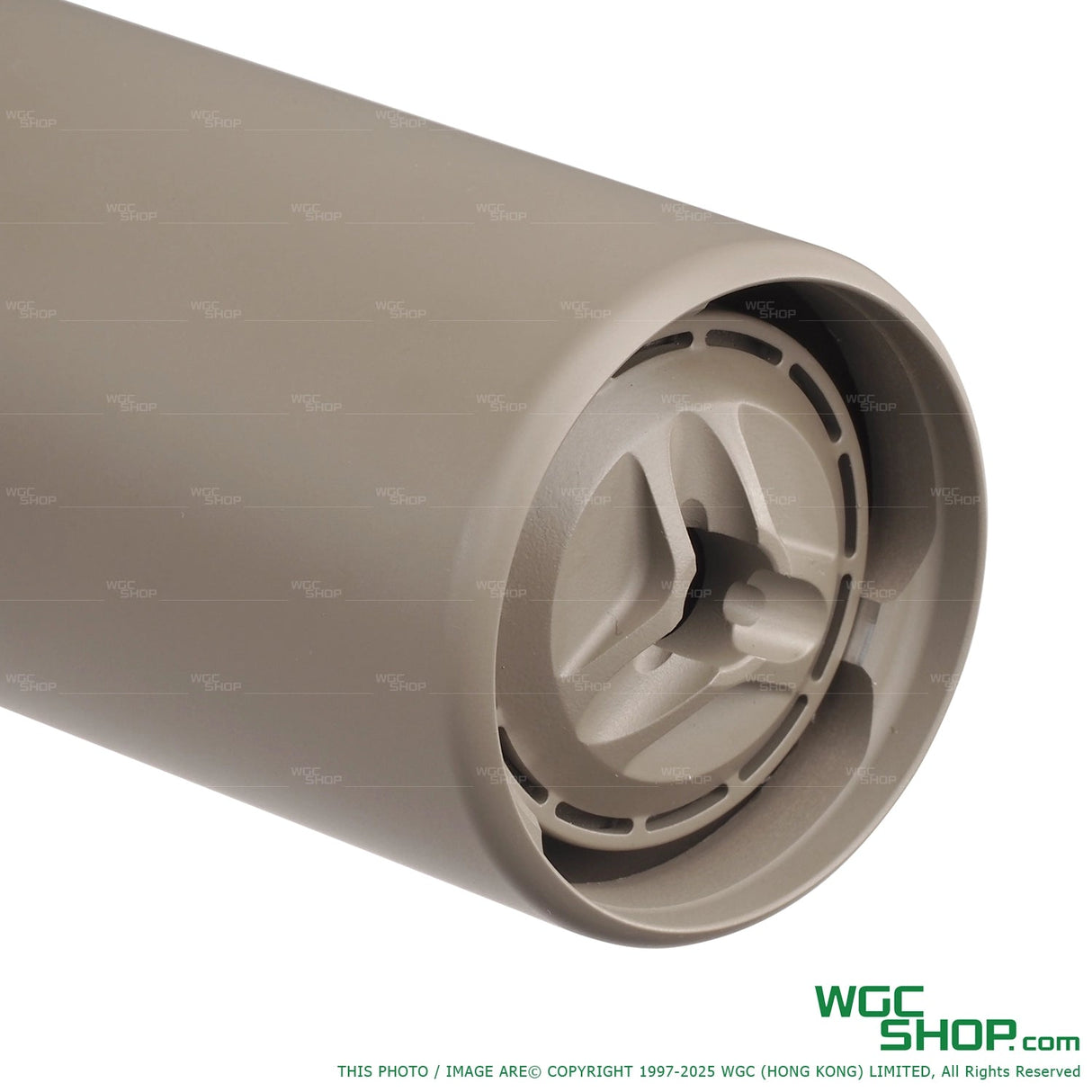 VFC KAC QDC Airsoft Suppressor - Close-Up Front View