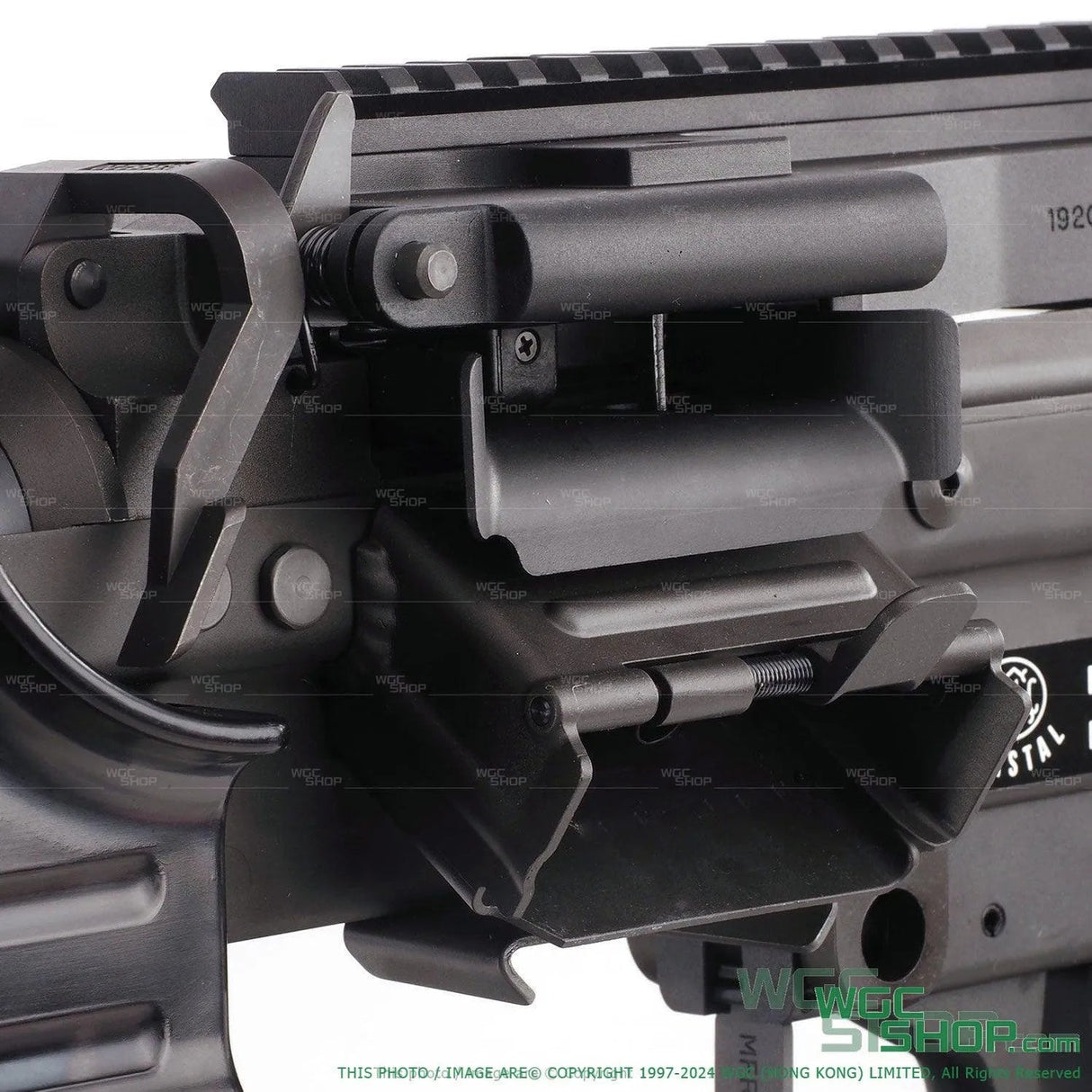 VFC M249 GBB Airsoft - Receiver Close-Up View