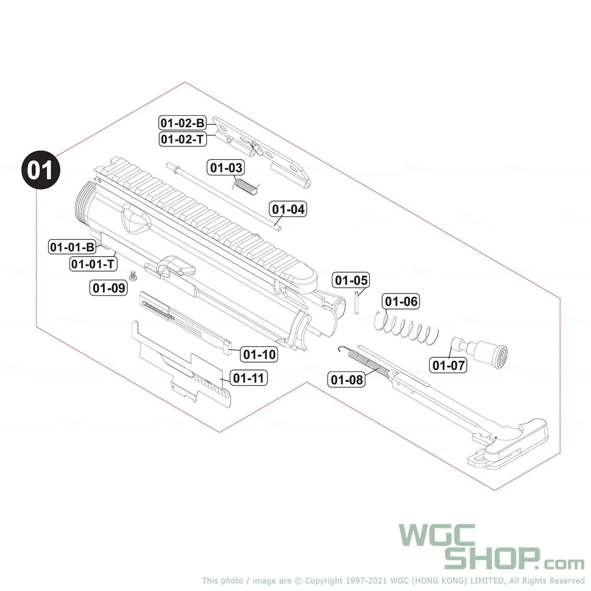 VFC Original Parts - HK416A5 AEG Upper Receiver Assembly ( V02CURV100 )-