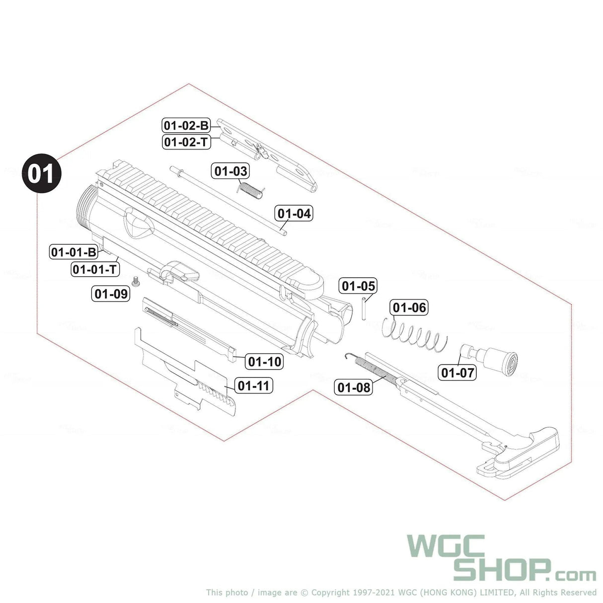 VFC Original Parts - HK416A5 AEG Upper Receiver Assembly ( V02CURV100 )-
