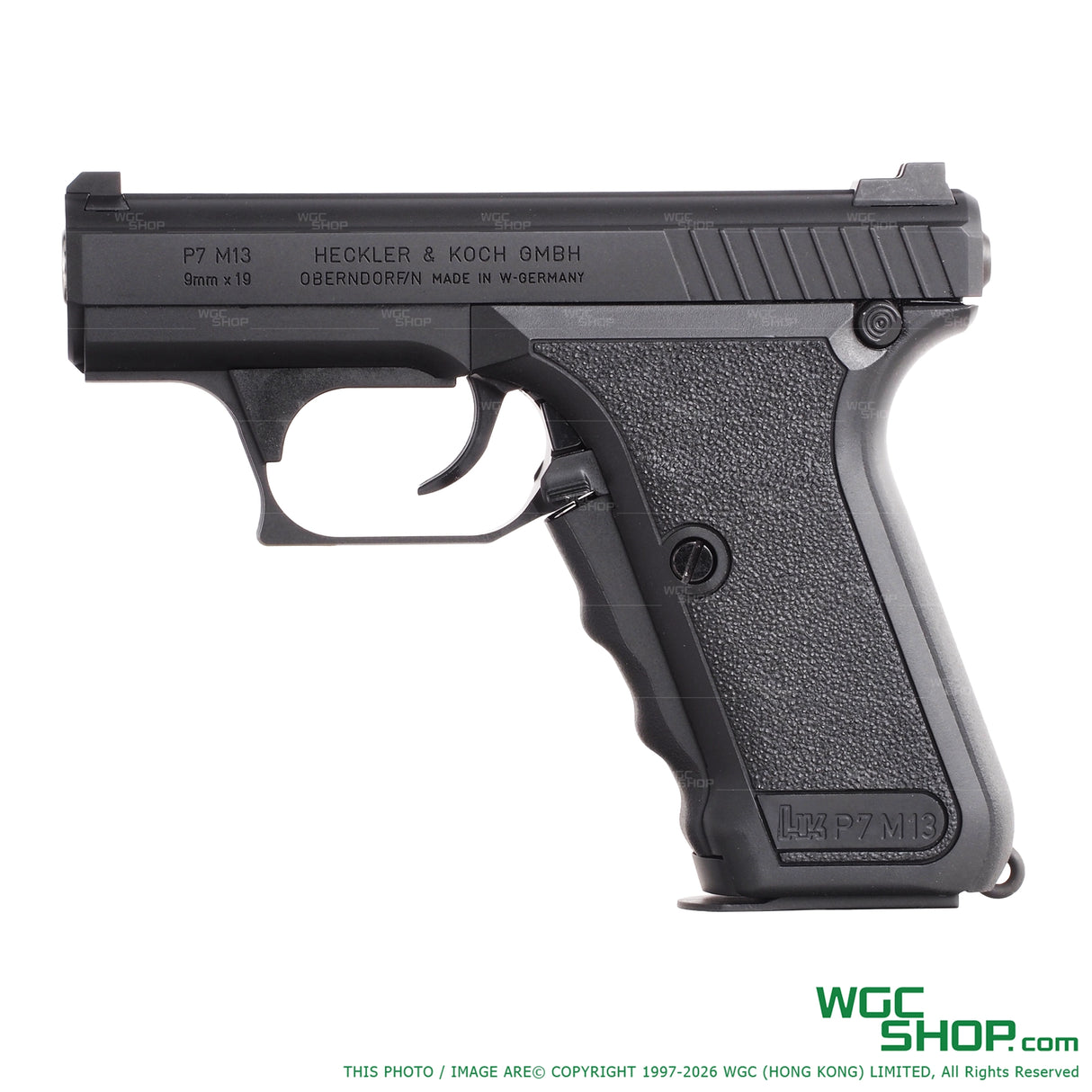 Left side view of VFC P7M13 GBB Airsoft - WGC Shop
